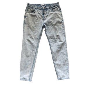 House Denim Men’s Light Wash Carrot Fit Jeans Size 34x32 Tapered Denim Pants